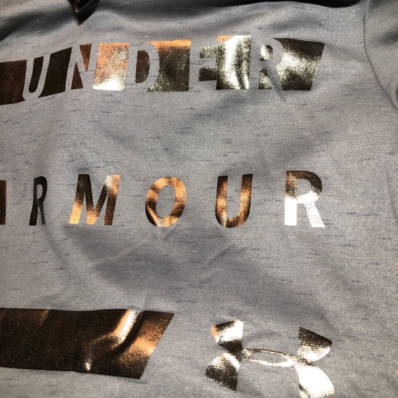 Under Armour Gray Foil UA Fleece ColdGear HOODIE - Picture 5 of 8